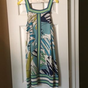 BCBG Sleeveless Print Dress